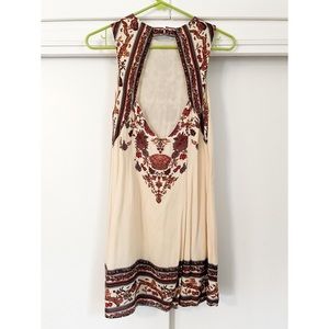 UO cut out back linen dress with delicate detail
